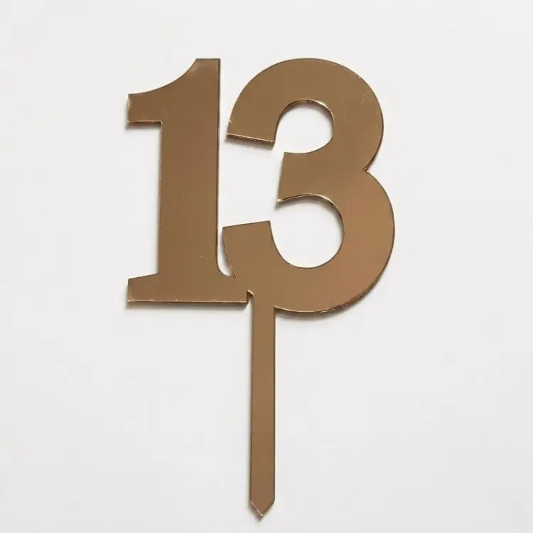 Personalized Number Cake Topper